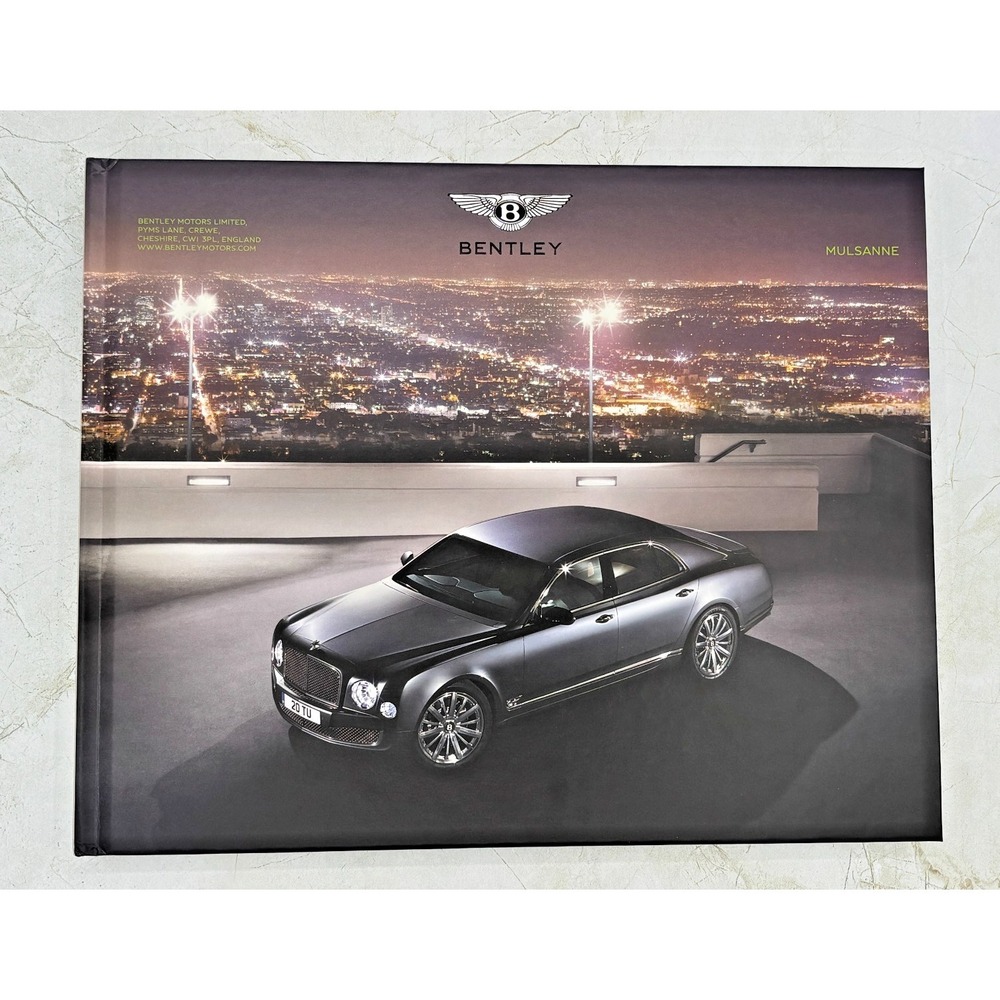 Bentley Mulsanne Hardcover Sales Catalog‎ w/ Case Coffee Table Book Luxury Auto